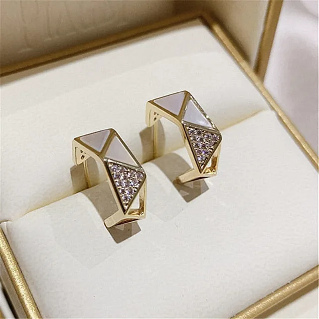 Korean Fashion New Exquisite Simple Geometric Earrings