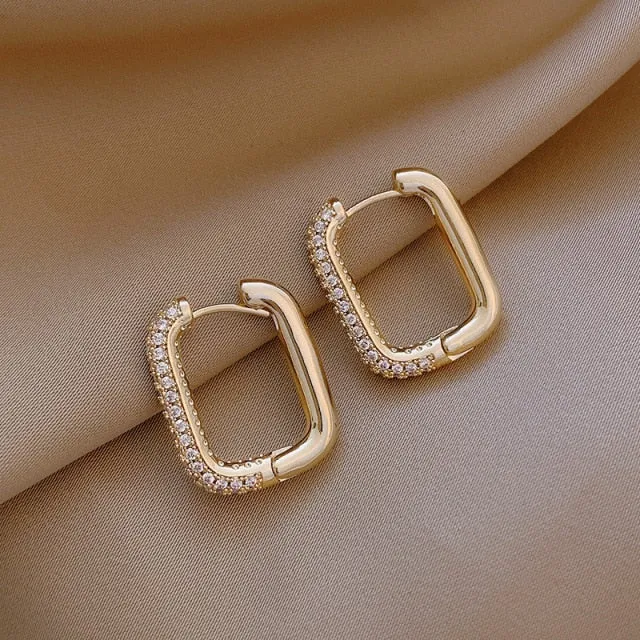 Korean Fashion New Exquisite Simple Geometric Earrings