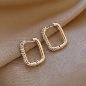 Korean Fashion New Exquisite Simple Geometric Earrings