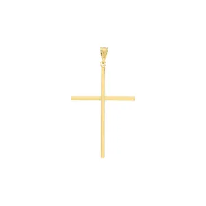 Large Polished Cross Pendant