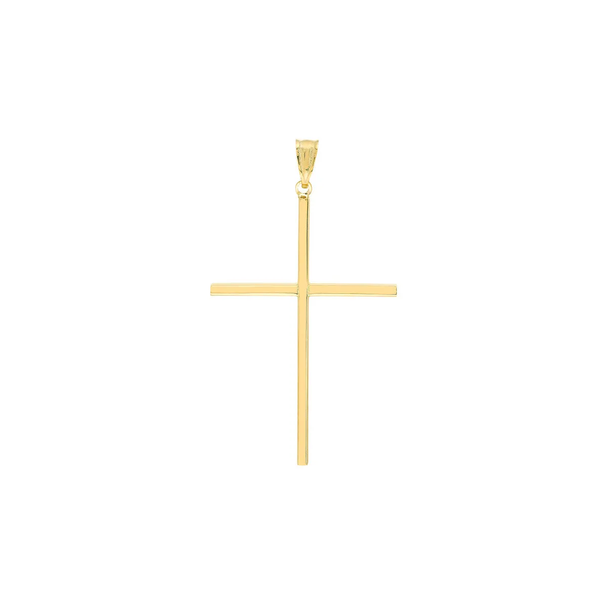 Large Polished Cross Pendant