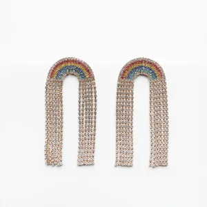 Lexis Statement Rainbow Cascade Earrings