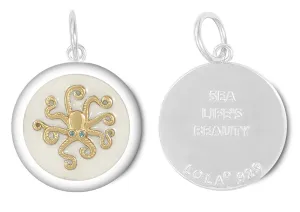 Lola Octopus Pendant - Alpine White