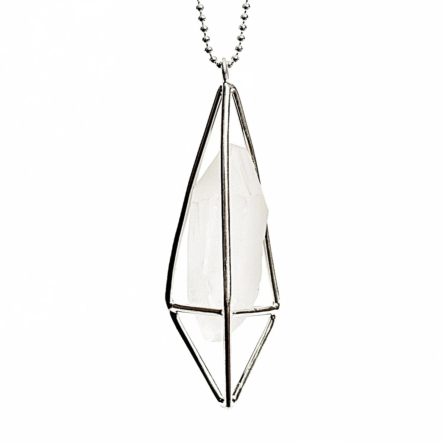 Lumia Necklace - Crystal Quartz & Silver
