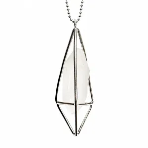 Lumia Necklace - Crystal Quartz & Silver