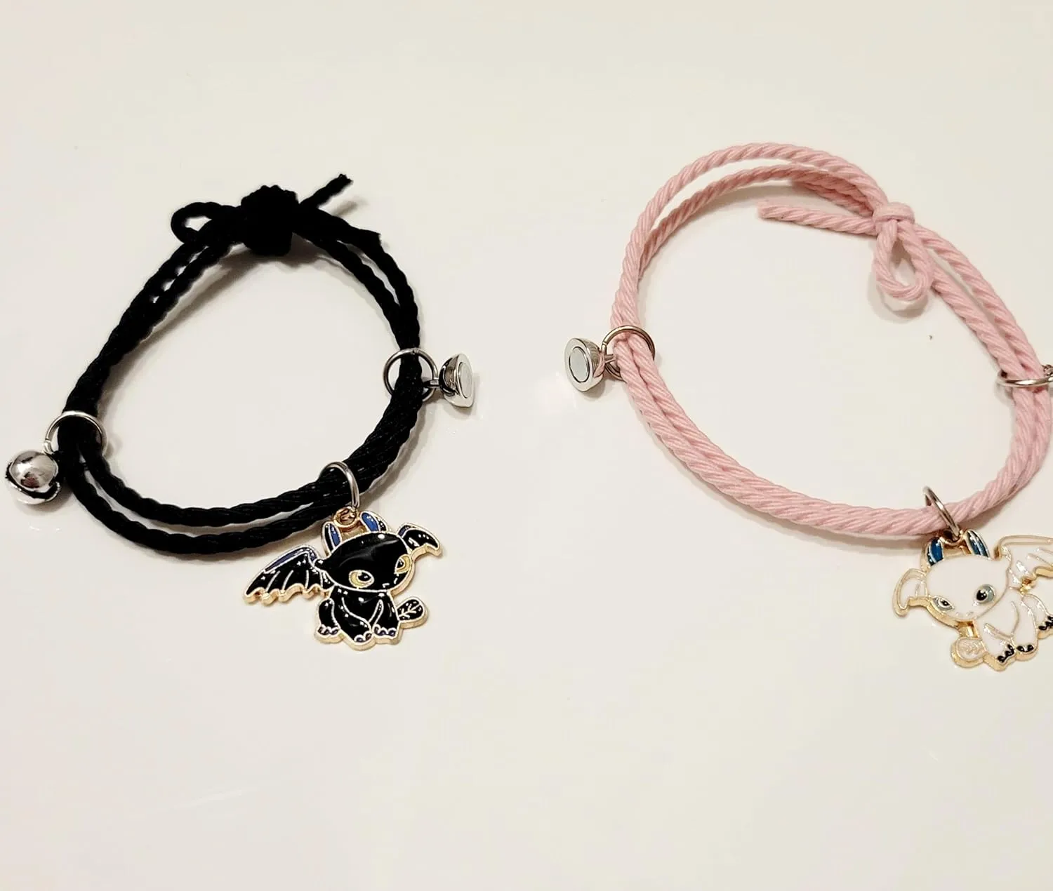 Matching Bracelets for Couples Dragon Charm Magnetic Bracelet Set Lovers Boyfriend Girlfriend Gift