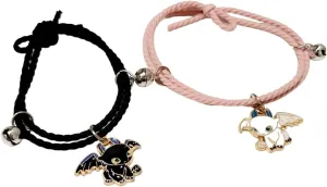 Matching Bracelets for Couples Dragon Charm Magnetic Bracelet Set Lovers Boyfriend Girlfriend Gift