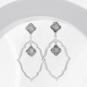 Moroccan Earrings with Rose Quartz