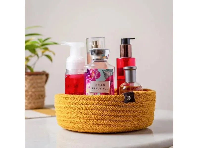 Multi Purpose Cotton Storage Basket | Set of 3