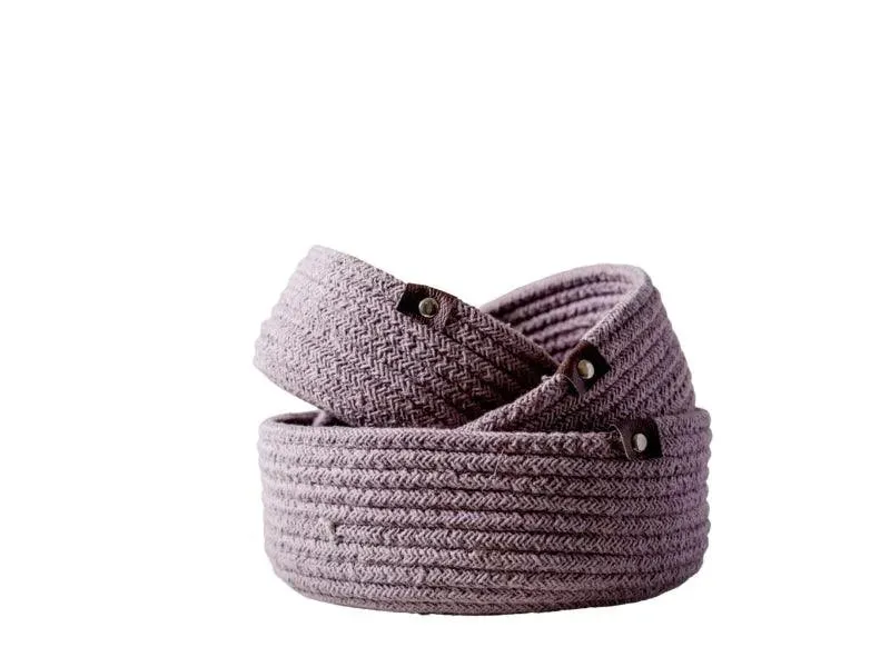 Multi Purpose Cotton Storage Basket | Set of 3