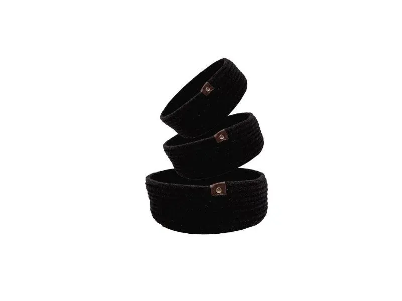 Multi Purpose Cotton Storage Basket | Set of 3
