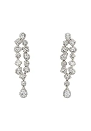 Natalia Chandelier Earrings in Silver