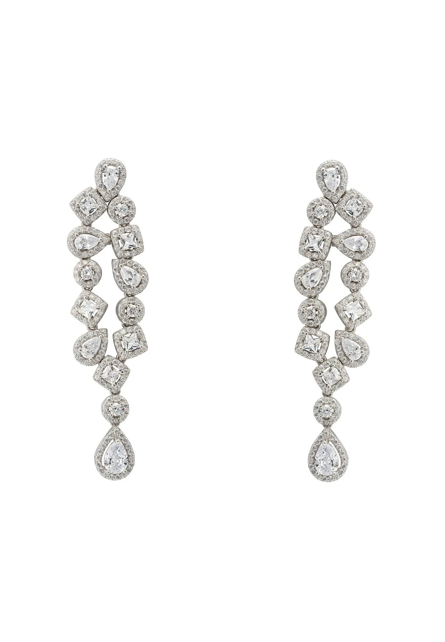 Natalia Chandelier Earrings in Silver
