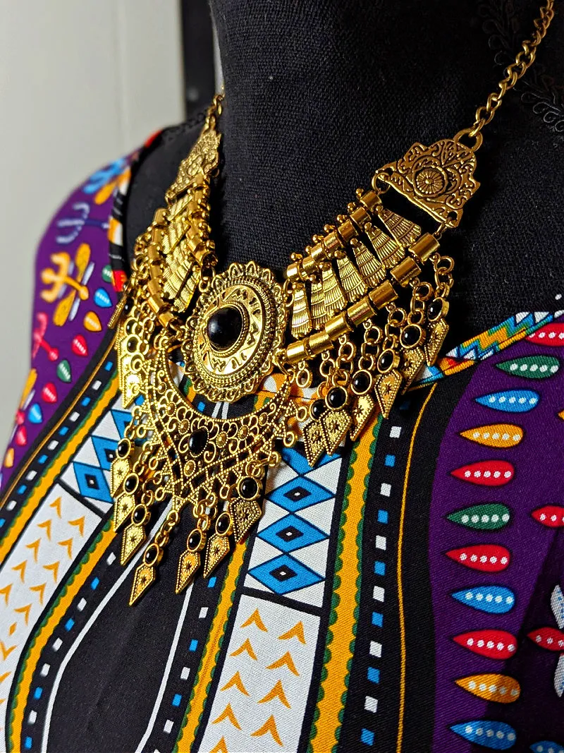Nefertiti Golden Collar Necklace