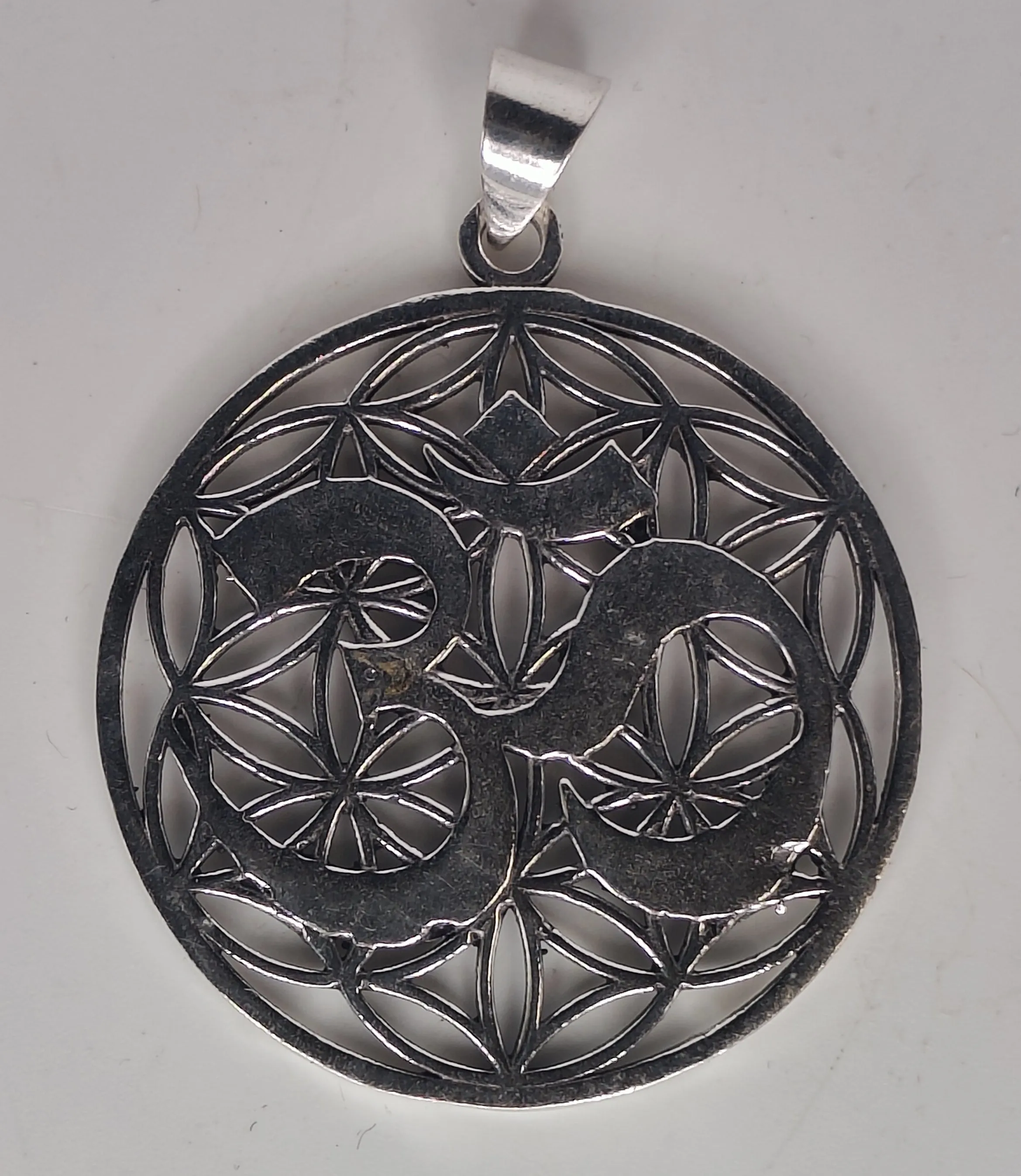 Om Flower of Life Kala Pendant
