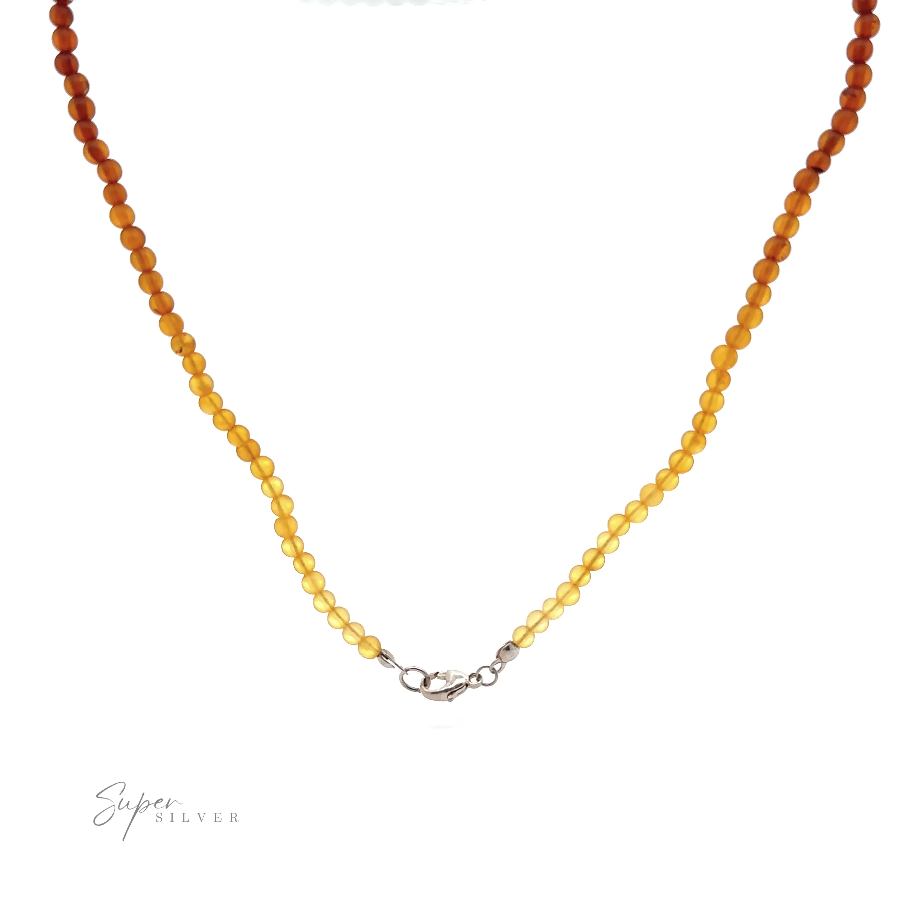 Ombre Beaded Amber Necklace
