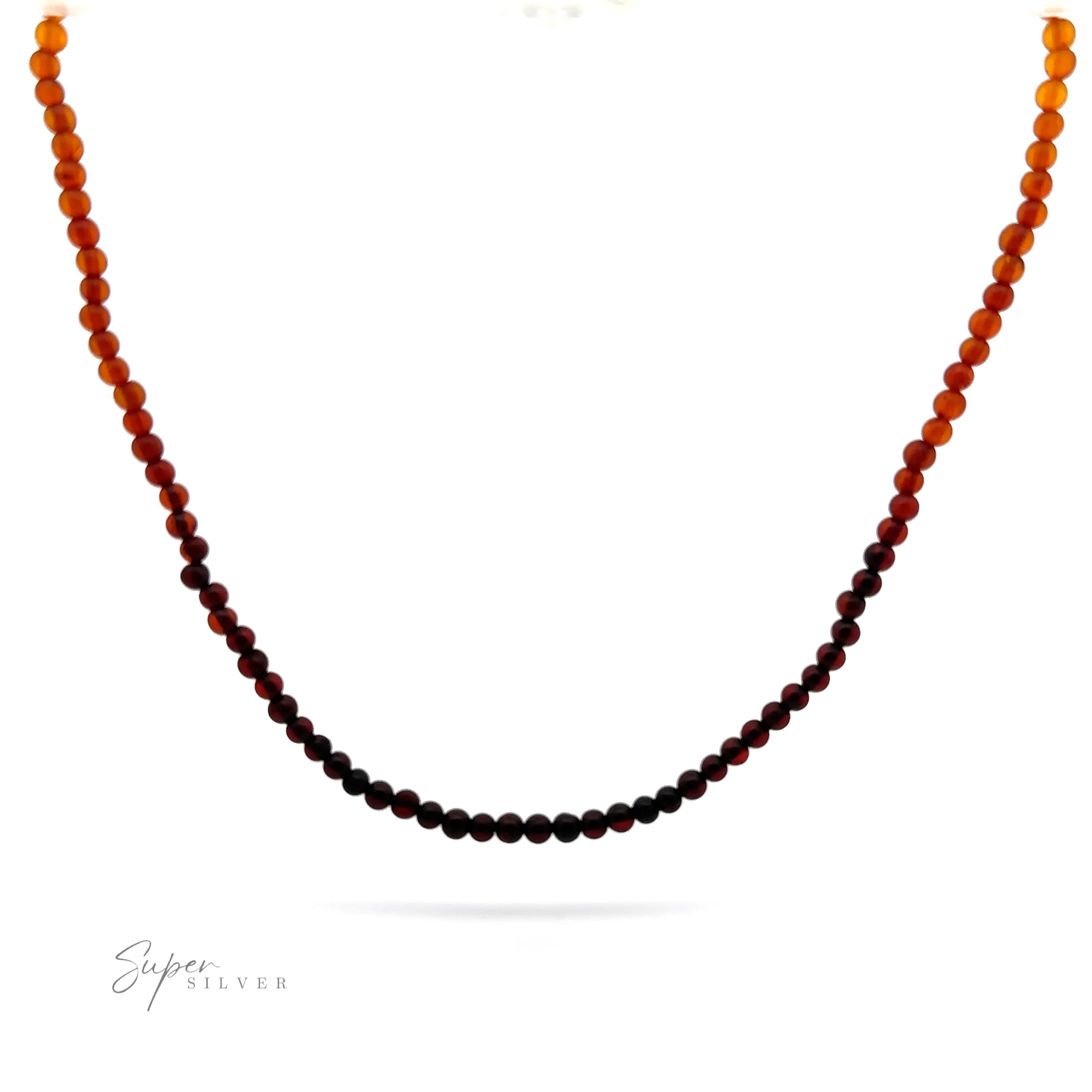 Ombre Beaded Amber Necklace