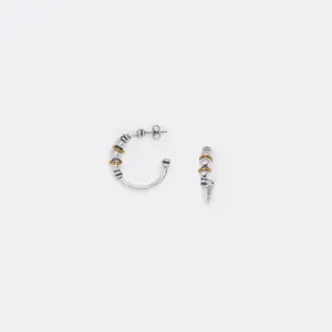 Ori Tao Sparkling Small Creoles - Exquisite French Earrings