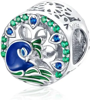 Original 100% 925 Sterling Silver Charm Bead Love Animal Charm Family Birthday fit Pandoras Bracelets DIY Charms