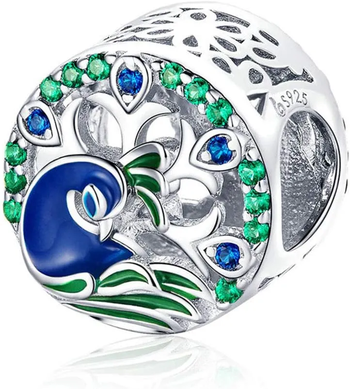 Original 100% 925 Sterling Silver Charm Bead Love Animal Charm Family Birthday fit Pandoras Bracelets DIY Charms