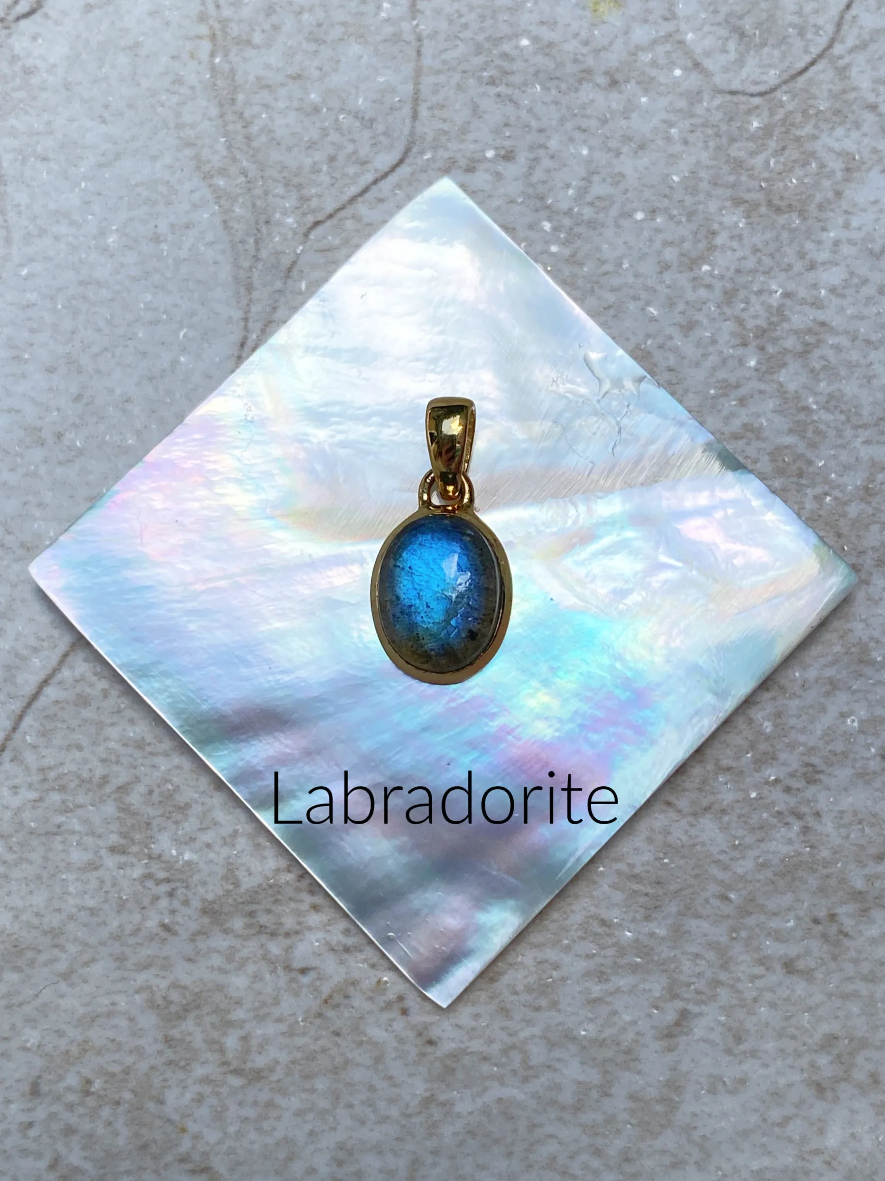 Oval Gemstone Cabochon Pendants