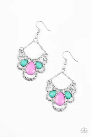 Paparazzi Earring ~ Caribbean Royalty - Multi