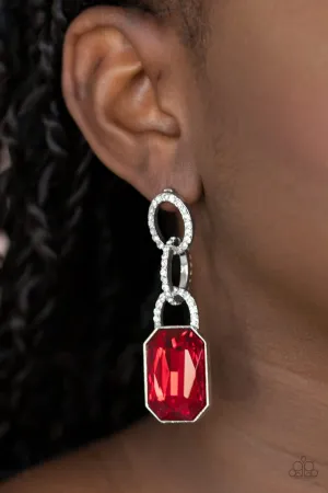 Paparazzi Earring ~ Superstar Status - Red