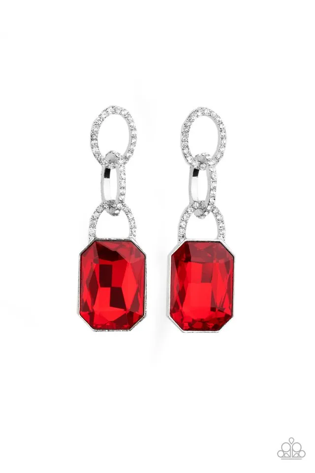 Paparazzi Earring ~ Superstar Status - Red