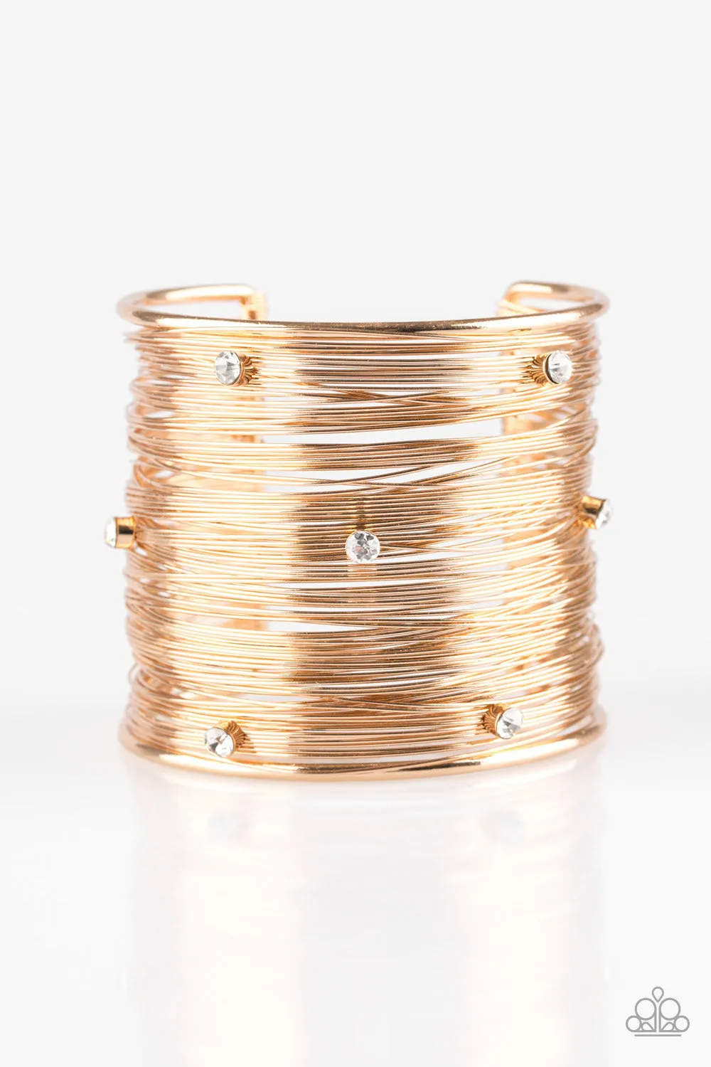 Paparazzi Professional Prima Donna Gold Cuff Bracelet