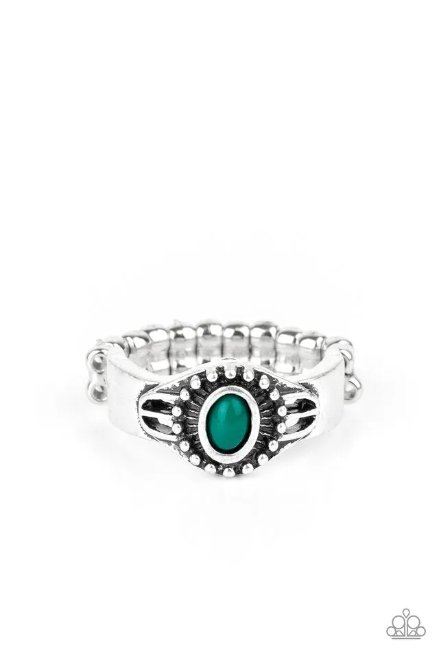 Paparazzi Ring ~ Right On TREK - Green