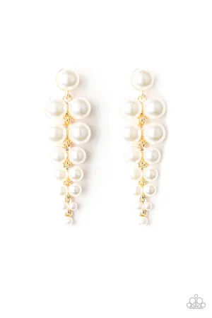 Paparazzi Totally Tribeca - Gold Earrings
