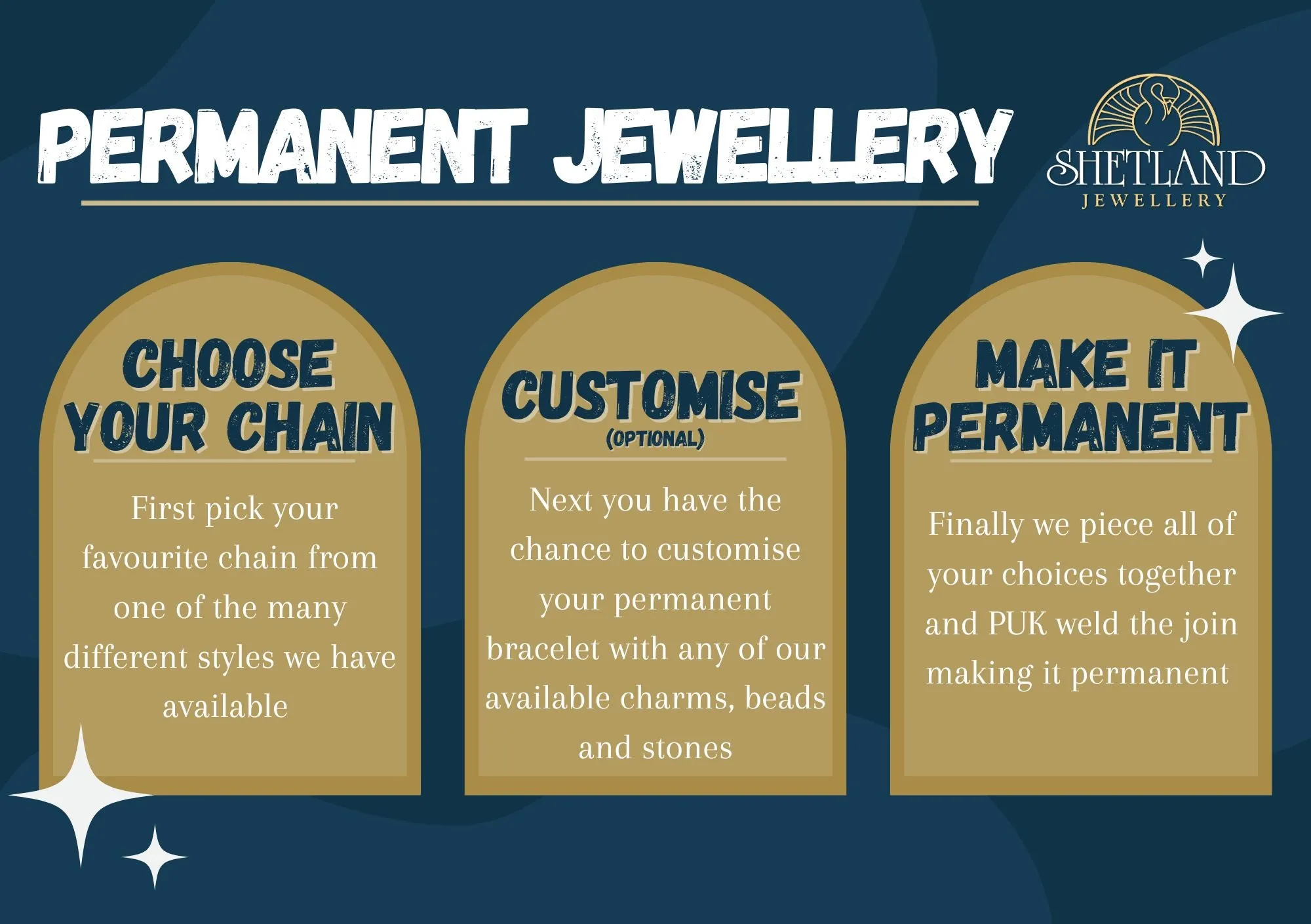 Permanent Bracelets Plain Chains