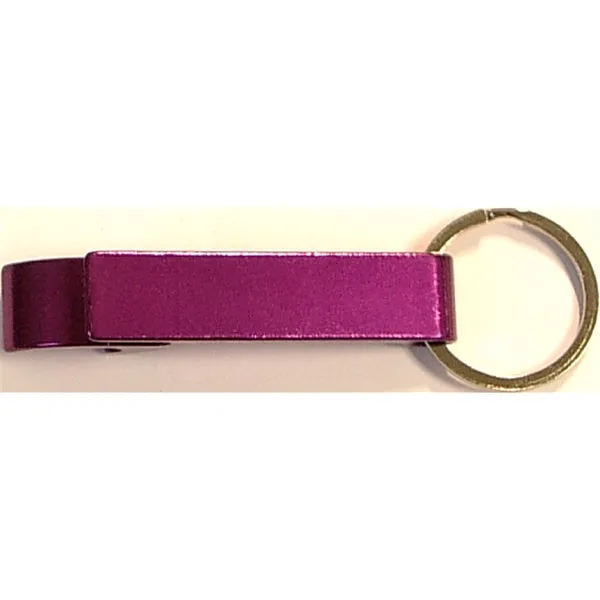 Personalized Deluxe Aluminum Can and Bottle Opener Keychain