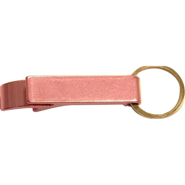 Personalized Deluxe Aluminum Can and Bottle Opener Keychain