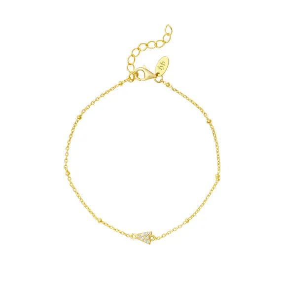 Petite Initial Chain Bracelet