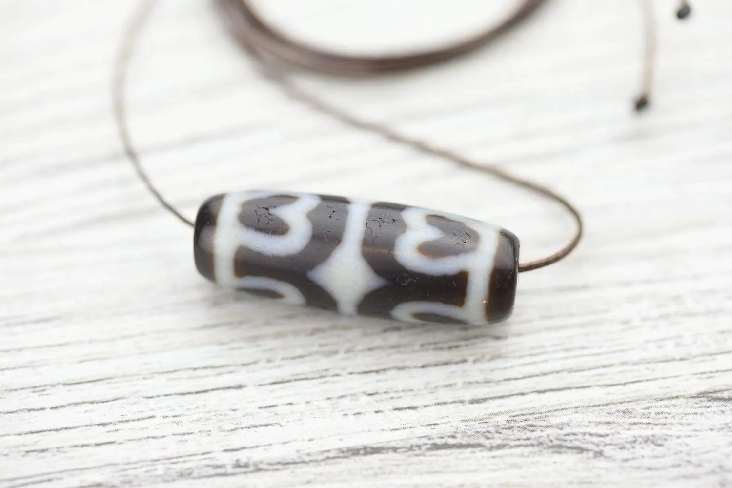 Powerful Lotus Dzi Bead