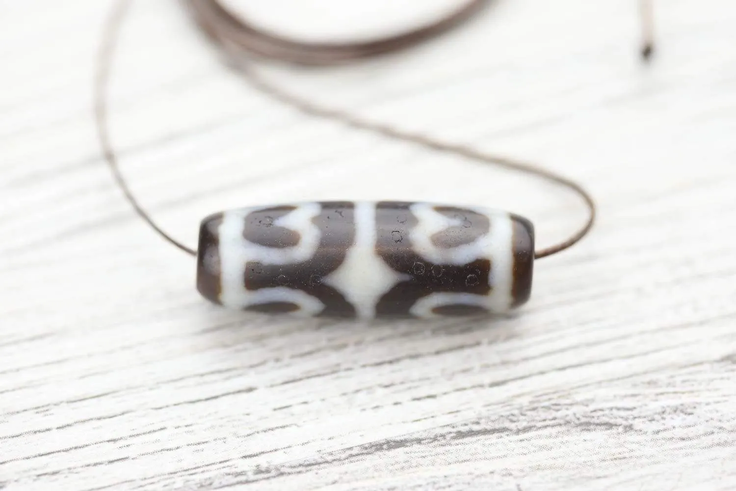 Powerful Lotus Dzi Bead