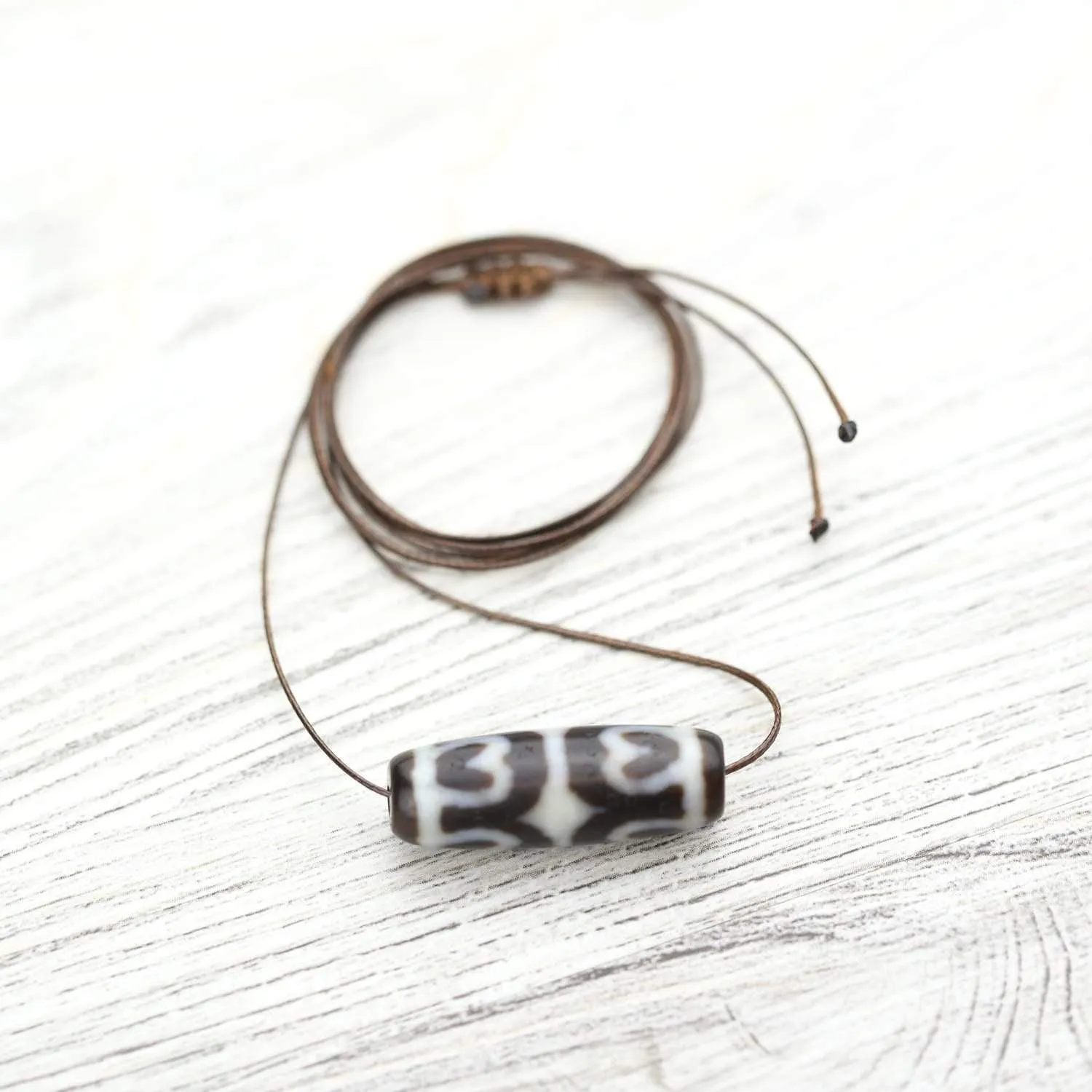 Powerful Lotus Dzi Bead