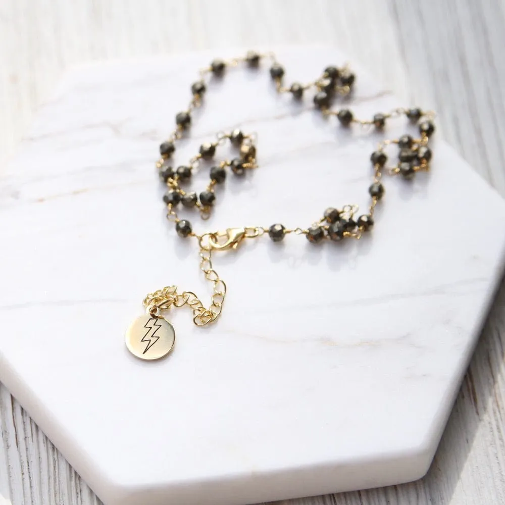 Powerful ~ Wish Choker ~ Pyrite
