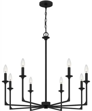 Prescott 8-light Chandelier Matte Black