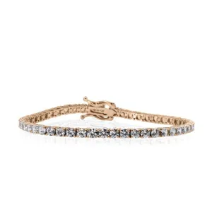 Prudence Round Prong Tennis Bracelet
