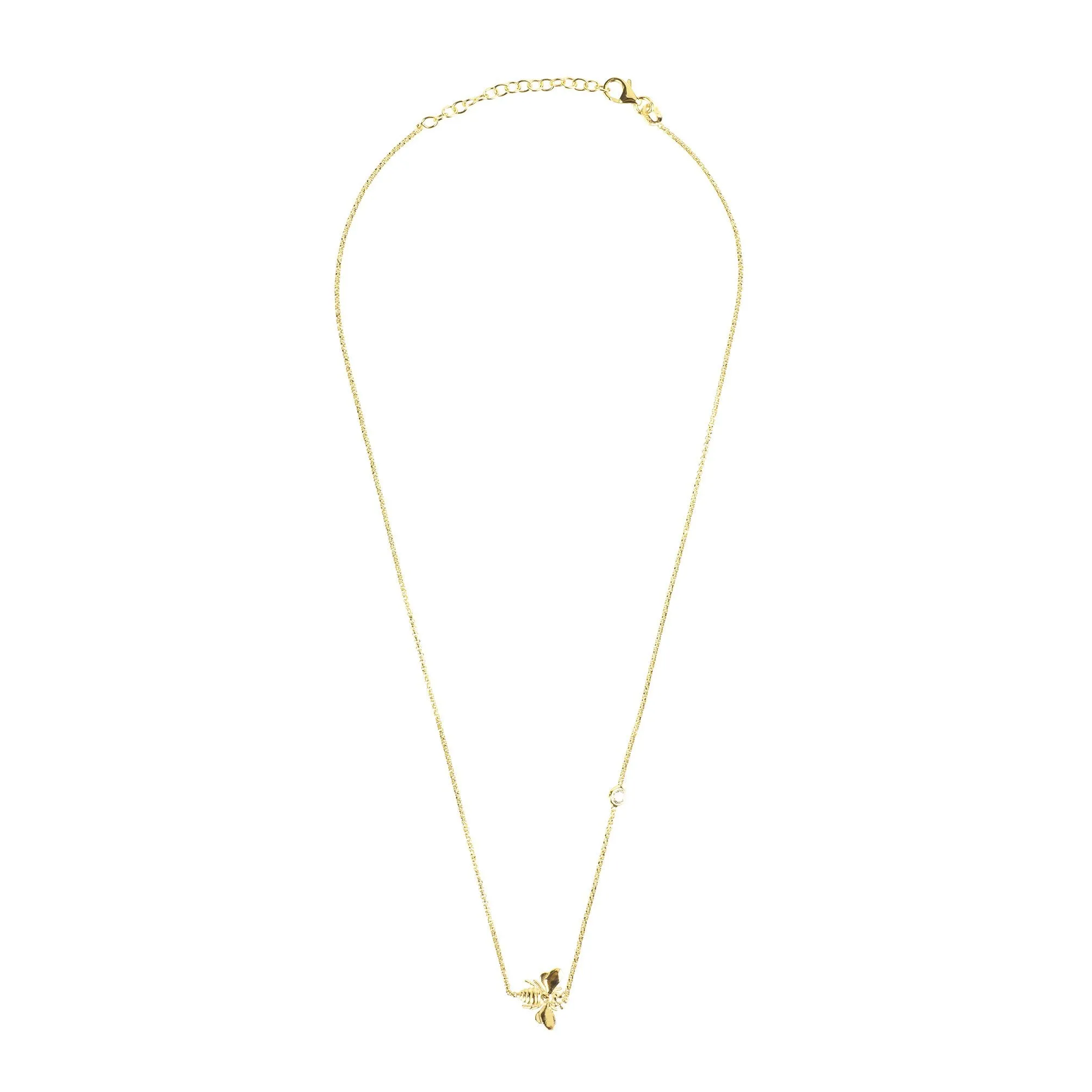 Queen Bee Necklace Gold