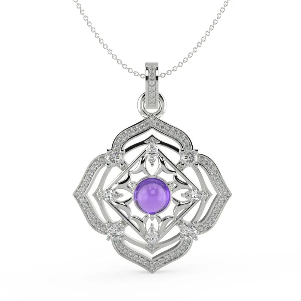 Regal Amethyst Necklace