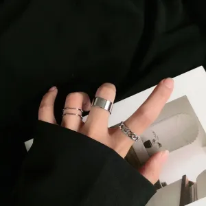 Rings Classy Fashionable Simple Vintage Design Silver Color     ID A113- 1131