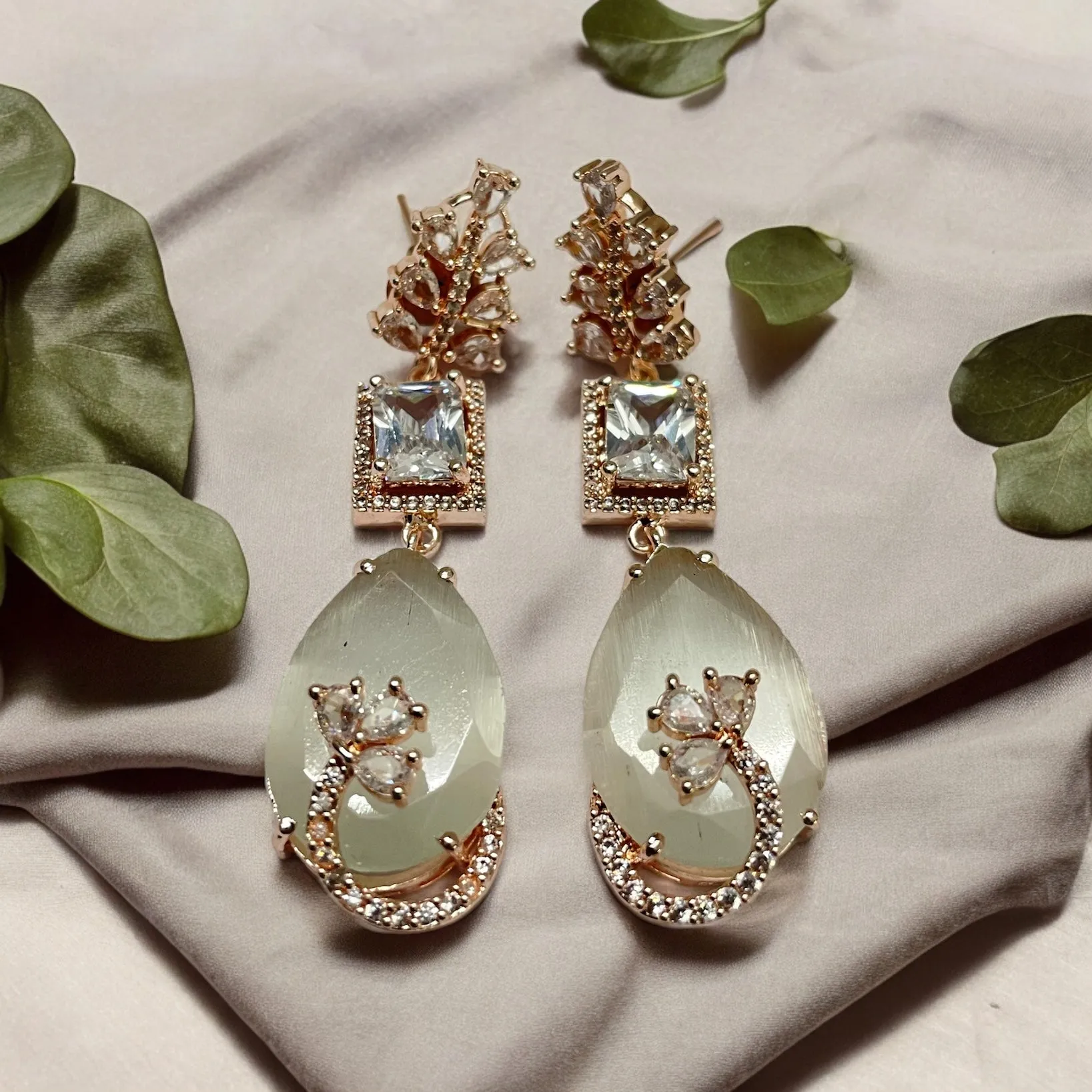 Rose Quartz Elegance Earrings