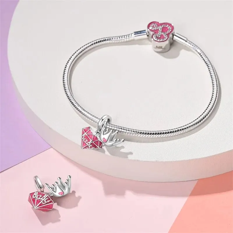 Royal Baby Diamond Crown Charm