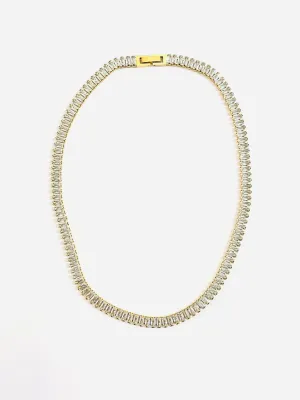 Royalty Baguette Tennis Necklace  {Waterproof Jewelry!}