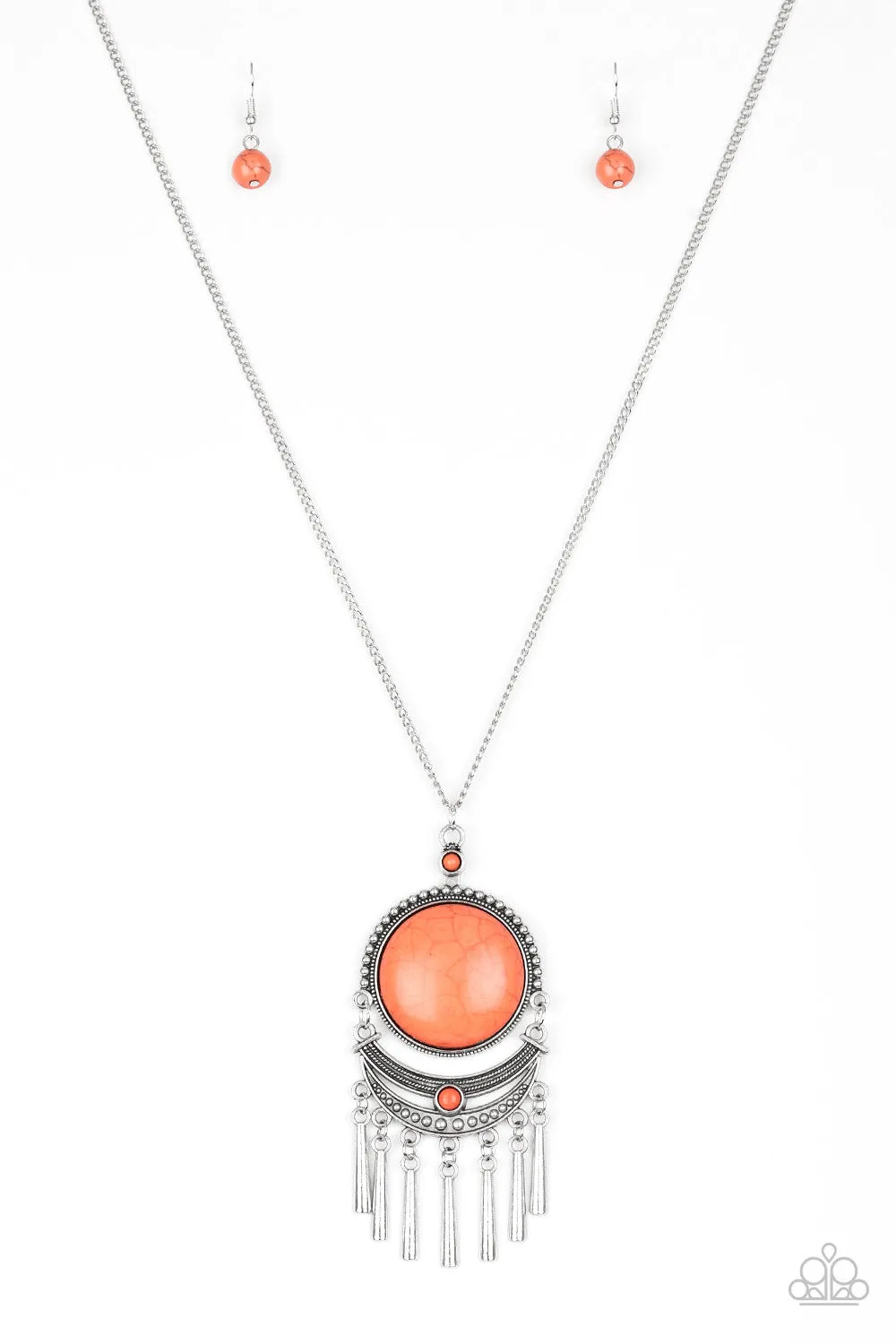 Rural Rustler - Orange - Necklace