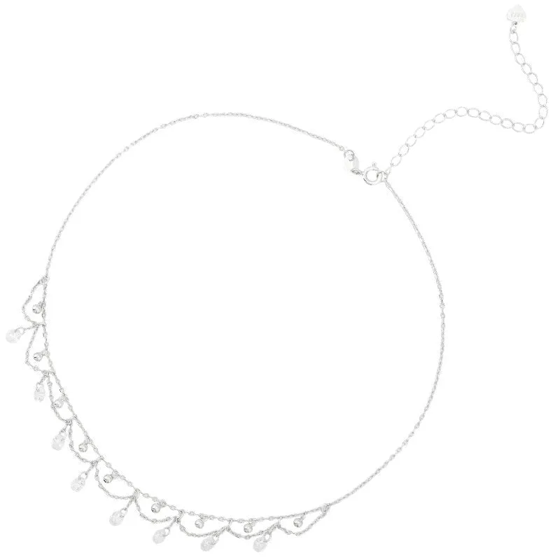 S925 Sterling Silver Clavicle Chain Collar Necklace For Female Simple