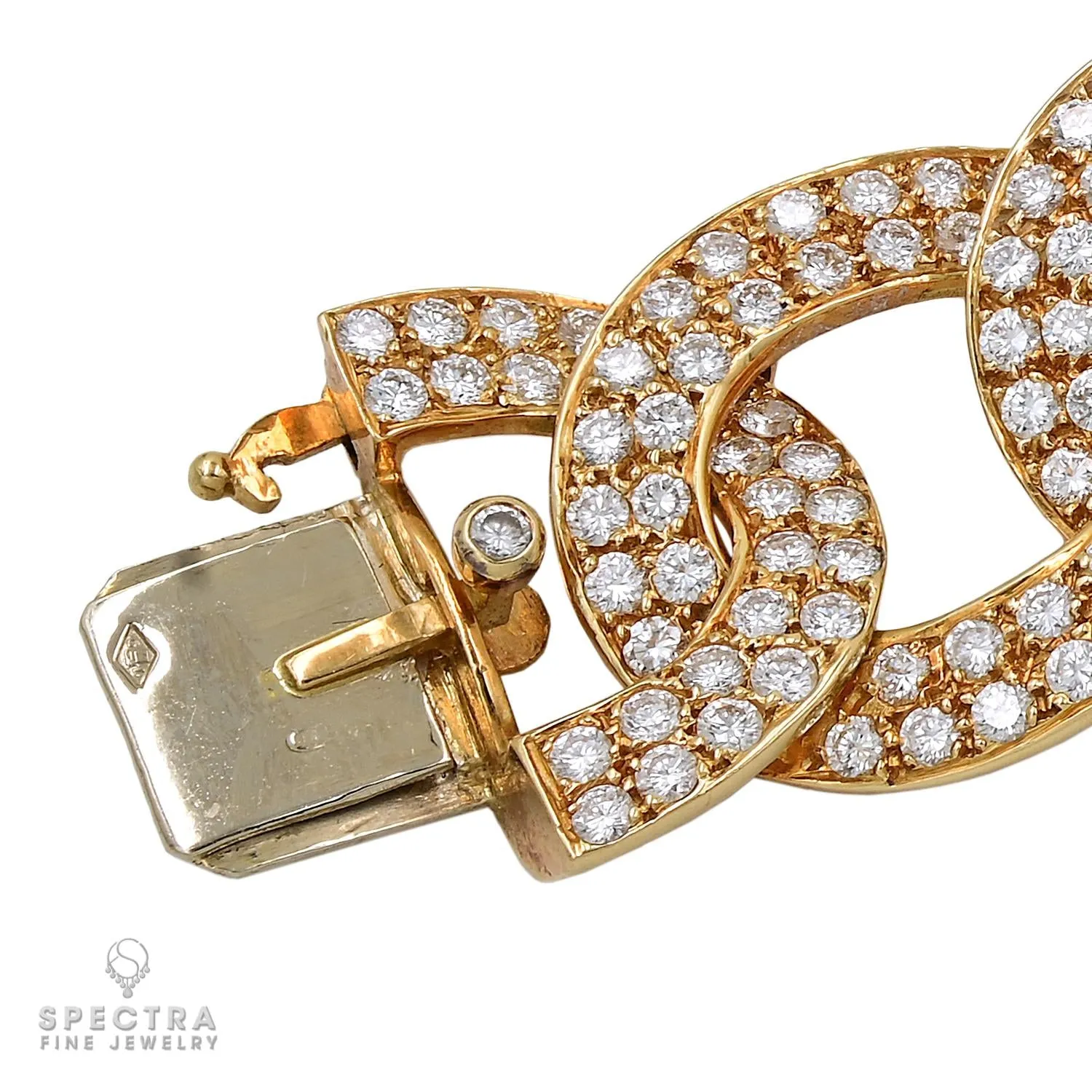 Signed Van Cleef & Arpels ‘Olympia’ Diamond Bracelet – French 1970s